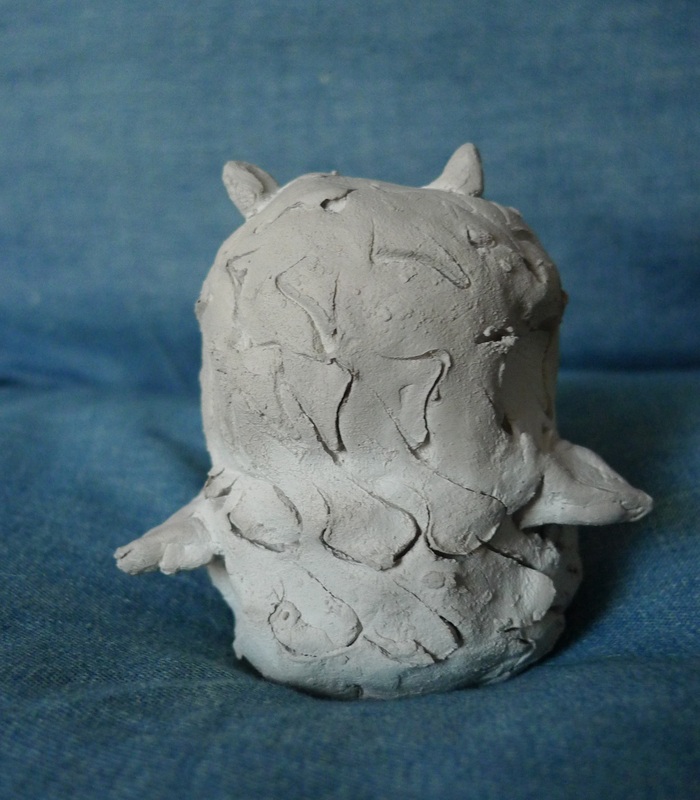 Back of Clay Owl by Kathryn V. White