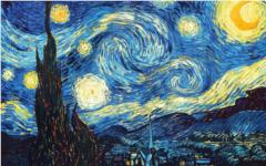 The Starry Night by Vincent Van Gogh from Wikipaintings.org
